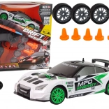 RC drift raceauto 1:24 met verwisselbare wielen en snelheid tot 15 km/u