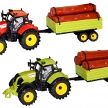 Tractor met aanhanger en houtstammen 45 cm