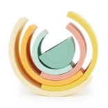 Siliconen stapelboog BIECO Tropical Vibes, 6 delen