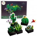 Constructieset cactussen en bloemen, 590 stukjes