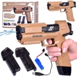 Elektrisch waterpistool met accu en twee reservoirs