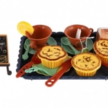 Kinder-theeservies met dienblad van kunststof