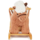 Schommelend pluchen paardje met zitje Bieco