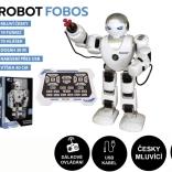 Interactieve robot FOBOS 40 cm, spreekt Tsjechisch, met afstandsbediening en USB-opladen