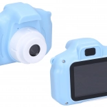 Blauwe digitale kindercamera