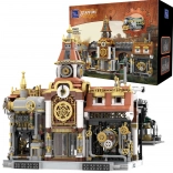 Bouwset PANTASY Steampunk treinstation 2788 onderdelen