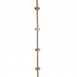 Klimtouw met houten voetsteunen