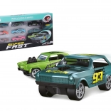 Set van 8 metalen autootjes 7,5 cm