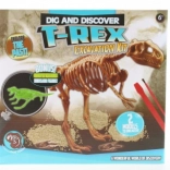 Uithakende dinosaurus set met lichtgevende T‑Rex