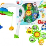 Muzikale 2-in-1 mobiel voor boven het ledikant met opwindbaar speeldoosje