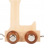 Houten wagon met de letter L voor treinbanen small foot