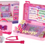 Roze kinder manicurekoffertje met stickers en tips