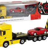 Afstandsbediende Mercedes-Benz vrachtwagencombinatie voor kinderen