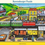 Ravensburger puzzel Op het station 41 stukjes