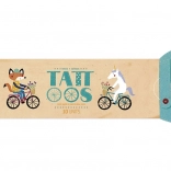 Tijdelijke tatoeage Op de fiets