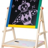 Dubbelzijdig kindertekenbord met krijt- en magnetische zijden