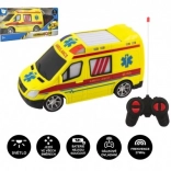 RC-ambulance met 27 MHz afstandsbediening, 20 cm, met licht