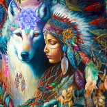 Puzzel Inheemse prinses 1000 stukjes