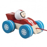 Houten raceauto Detoa