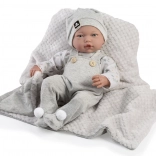 Realistische babypop Liam met geluiden en zacht lichaam - 38 cm