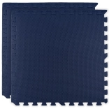 HUMBI foam speelmat 120 × 60, grote waterdichte puzzel, veilig, 2 stuks, donkerblauw