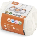 Houten eieren in doosje VIGA – set van 6 stuks