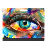 Map voor tekeningen A4 PICASSO Oog met elastiek