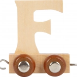 Houten wagon met de letter F voor treinbaan small foot