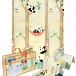 Grote opvouwbare XPE schuim speel- en leermat 120 × 180 cm – panda dieren