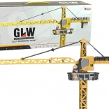 Bouwkraan 95 cm geel