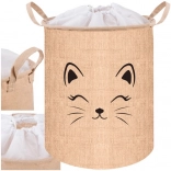 Textiele speelgoed- en wasmand met deksel 35 l KRUZZEL