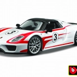 Metalen automodel 1:24 Porsche 918 Weissach – wit