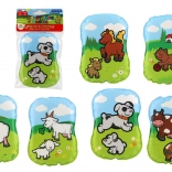 Piepende knuffelkussen Mijn eerste diertjes 12 × 9 × 2 cm