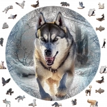 Houten puzzel Rennende Wolf 505 stukken van Wooden City