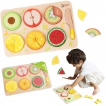 Houten fruit om te snijden Montessori 23 stuks
