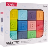 Set rubberen sensorische blokken met wiskundige activiteiten (12 stuks)