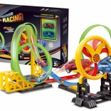 Racebaan voor kinderen met bewegende ring en 2 LED-auto’s met 3 loops