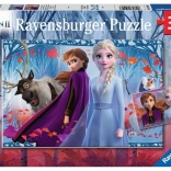 RAVENSBURGER Puzzel Frozen 2, 2x12 stukjes