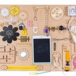 Houten sensorische busyboard 75 × 50 cm