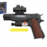 Plastic pistool voor zachte balletjes - 20 cm