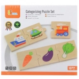 Houten logische puzzel VIGA, 24 stukjes