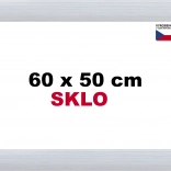 Aluminium lijst voor puzzels 60 × 50 cm – zilverkleurig Alaska