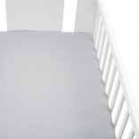 Jersey hoeslaken voor ledikant New Baby 120 × 60 cm grijs