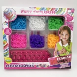 Creatieve set voor het maken van armbanden LOOM BANDS – 1200 elastiekjes