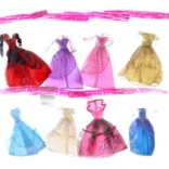 Feestjurkjes voor poppen 30 cm