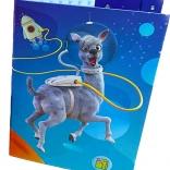 A4-schriftenbox met lama die in het donker licht