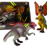 Set dinosaurussen: spinosaurus en dilophosaurus 2 stuks