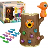 Woopie magnetisch behendigheidsspel vang de worm – 2 spechten en 10 wormpjes