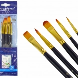 Set van 5 kunstschilderskwasten