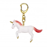 Sleutelhanger springende eenhoorn rood